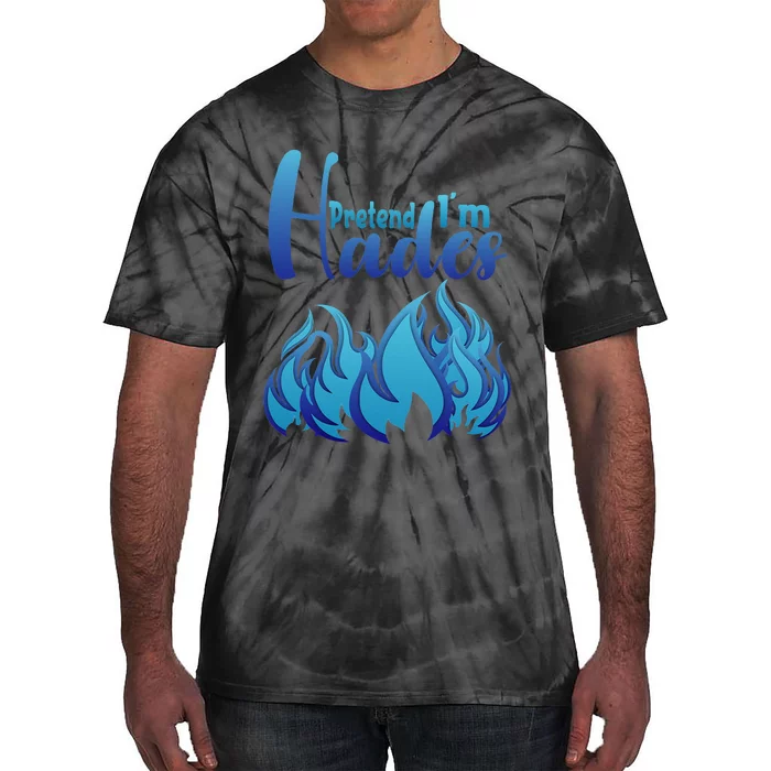 Halloween Pretend Im Hades Costume Greek God Tie-Dye T-Shirt