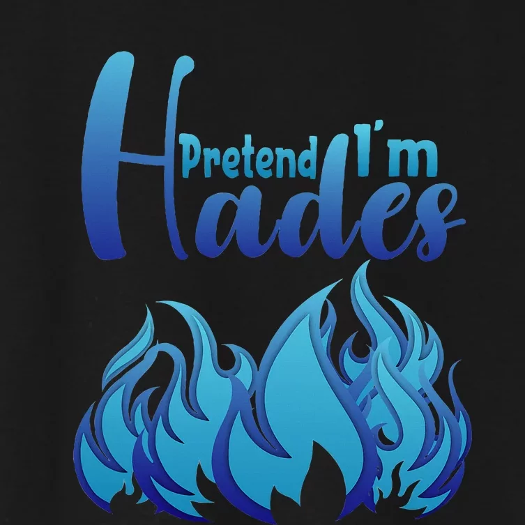 Halloween Pretend Im Hades Costume Greek God Women's Crop Top Tee