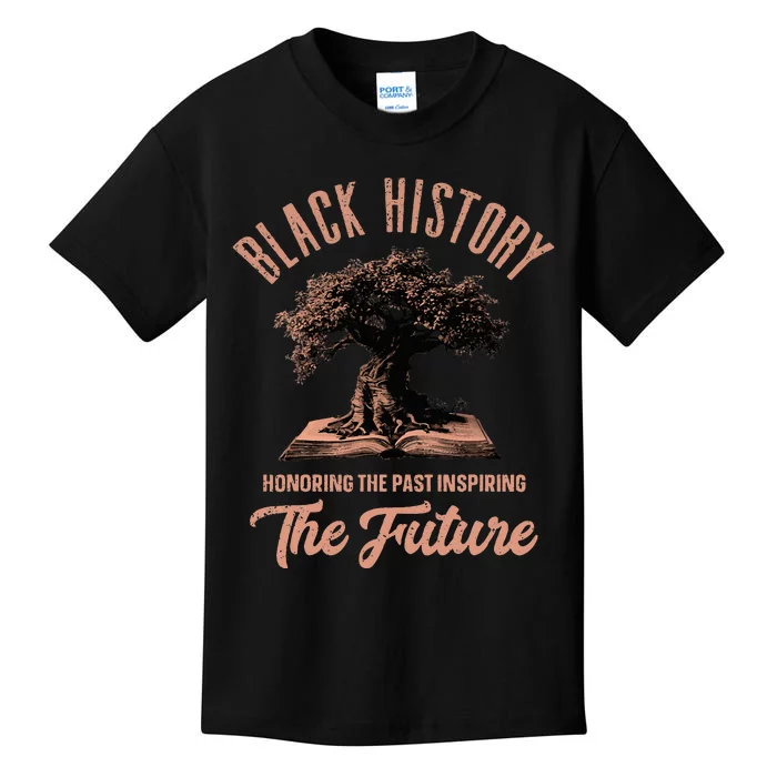 Honoring Past Inspiring Future Black History Month Kids T-Shirt