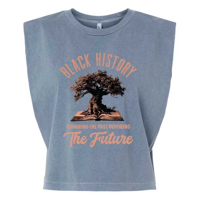 Honoring Past Inspiring Future Black History Month Garment-Dyed Women's Muscle Tee