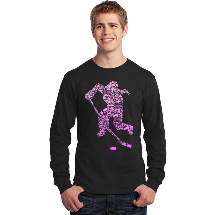 Hockey Player Ice Hockey Tall Long Sleeve T-Shirt