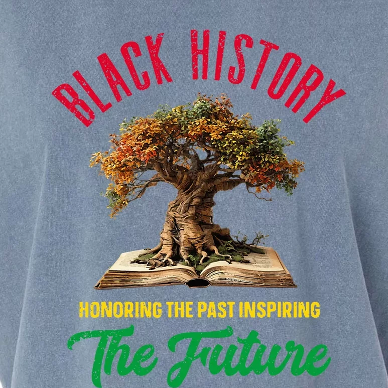 Honoring Past Inspiring Future Black History Month Garment-Dyed Women's Muscle Tee