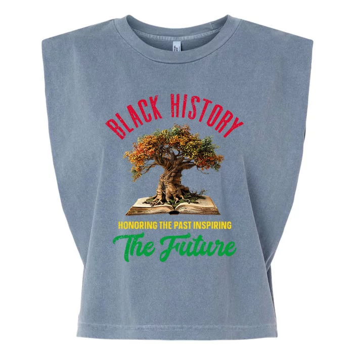 Honoring Past Inspiring Future Black History Month Garment-Dyed Women's Muscle Tee