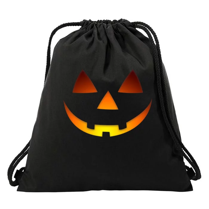 Happy Pumpkin Jack-O-Lantern Halloween Costume Hoodie Drawstring Bag