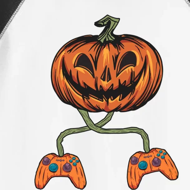 Halloween Pumpkin Jack O Lantern Gamer Halloween Gaming Cute Gift Toddler Fine Jersey T-Shirt