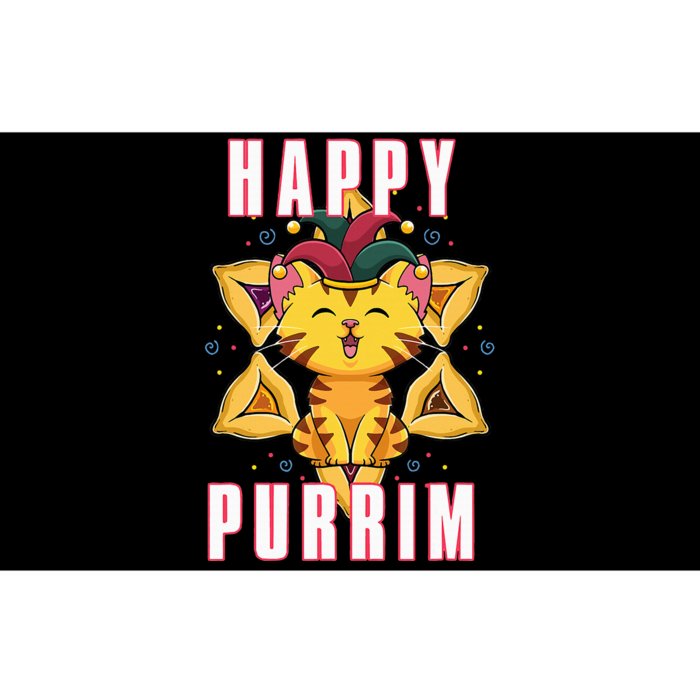 Happy Purrim Jewish Holiday Purim Bumper Sticker