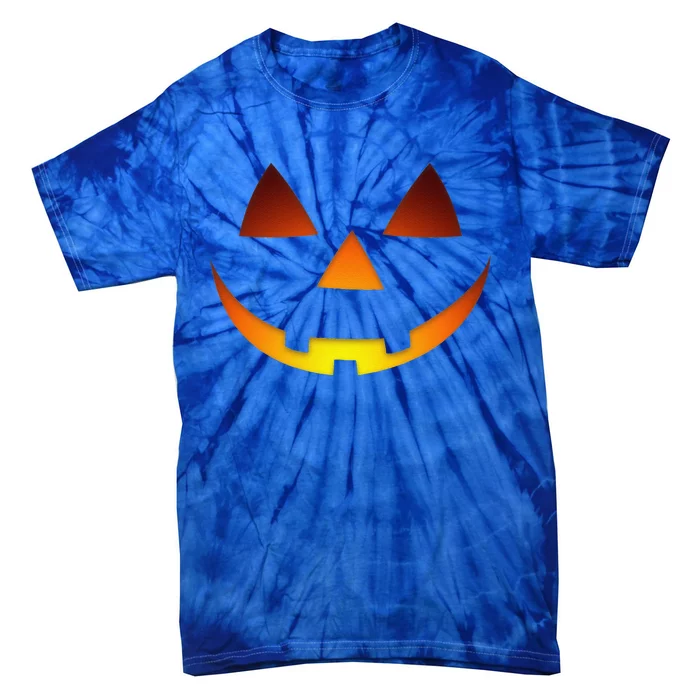 Happy Pumpkin JackOLantern Halloween Costume Funny Tie-Dye T-Shirt