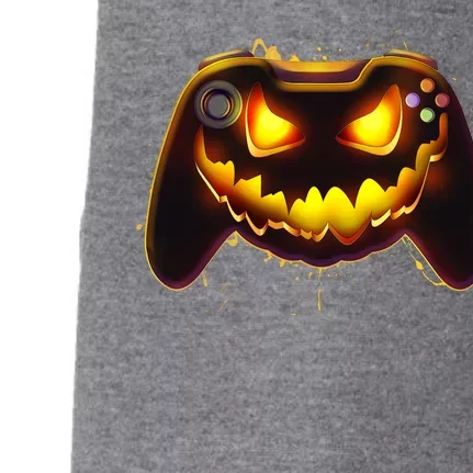 Halloween Pumpkin Jack O Lantern Face Video Game Controller Doggie 3-End Fleece Hoodie