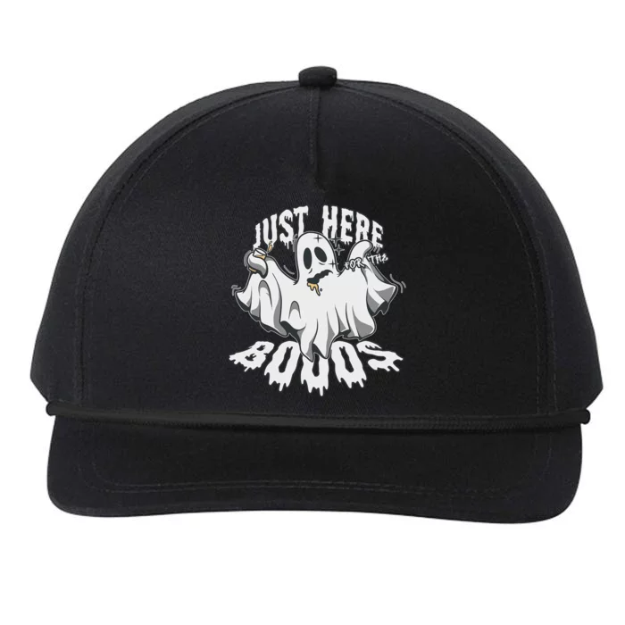 Halloween Party Just Here For The Boos Ing Spirits Gift Snapback Five-Panel Rope Hat