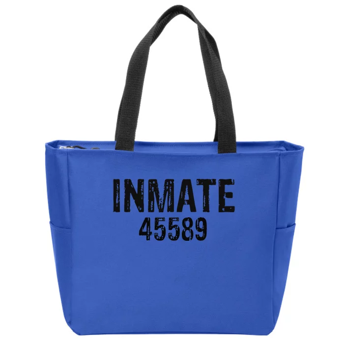 Halloween Prisoner Jail Inmate Costume Zip Tote Bag