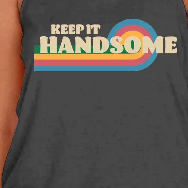 Handsome Podcast Keep It Handsome Women's Knotted Racerback Tank