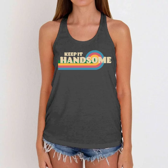 Handsome Podcast Keep It Handsome Women's Knotted Racerback Tank