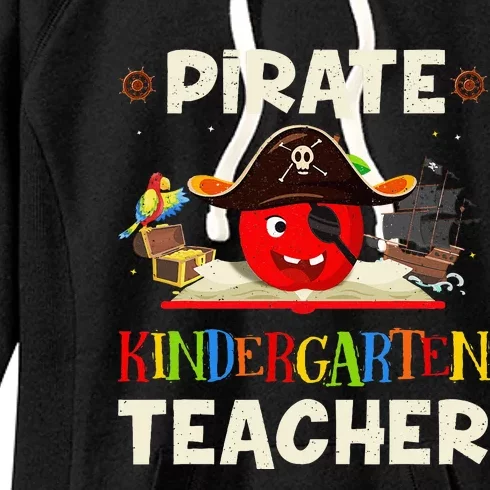 Halloween Pirate Kindergarten Teacher Costume for Pirate Day Women's Fleece Hoodie