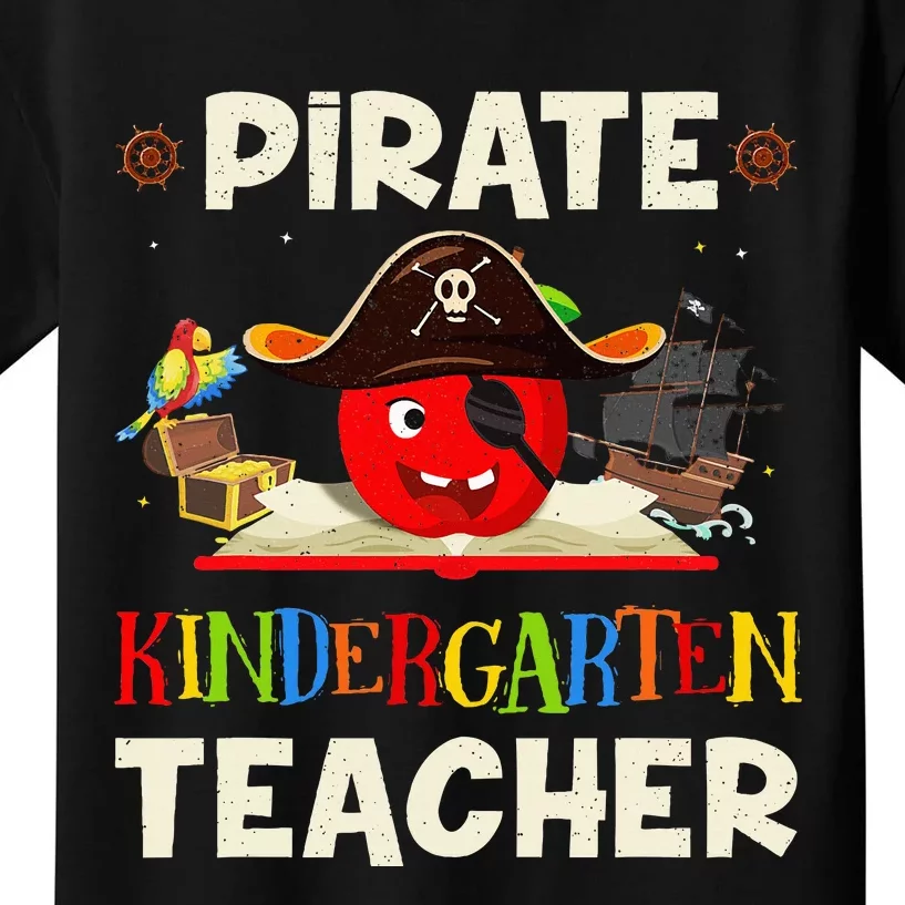 Halloween Pirate Kindergarten Teacher Costume for Pirate Day Kids T-Shirt