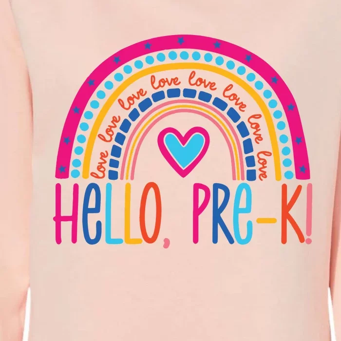 Hello Pre K First Day Of School Womens California Wash Sweatshirt