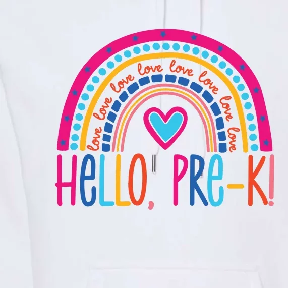 Hello Pre K First Day Of School Premium Hoodie