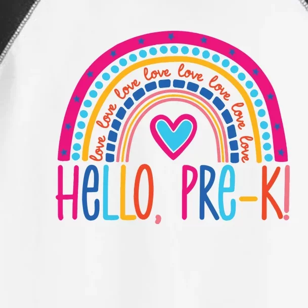 Hello Pre K First Day Of School Toddler Fine Jersey T-Shirt