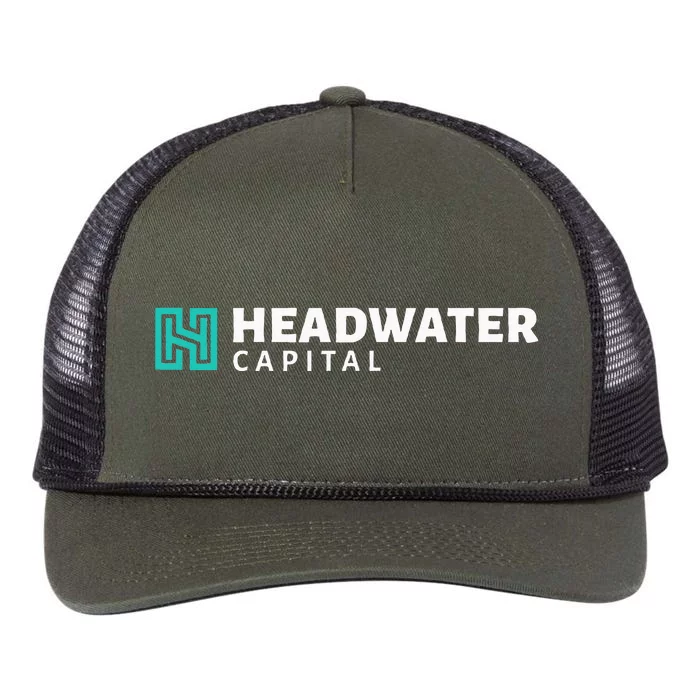 Headwater Properties Logo Wear Retro Rope Trucker Hat Cap