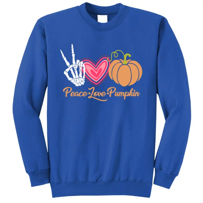 Halloween Peace Love Pumpkin Fall Gift Cute Gift Sweatshirt