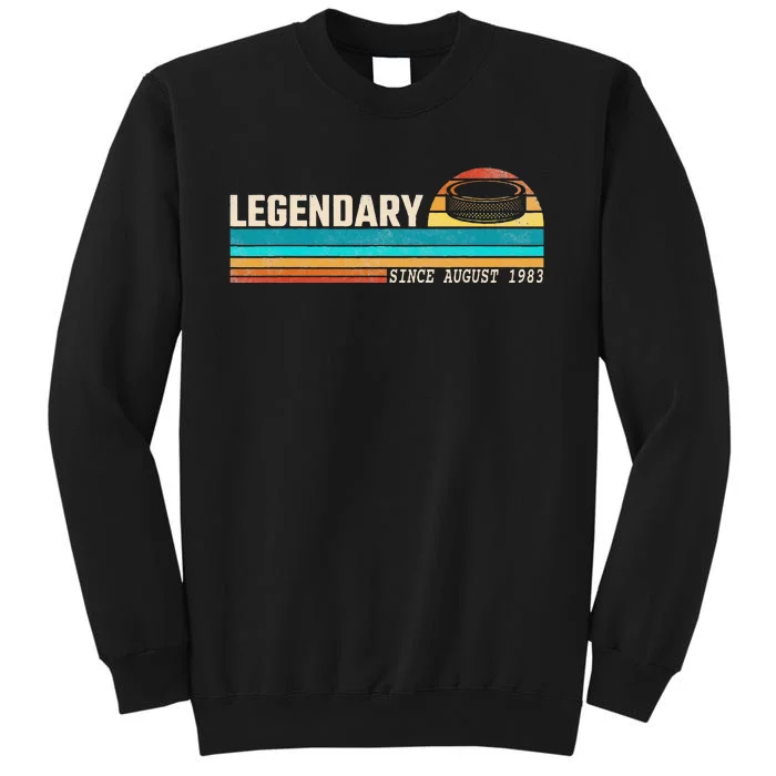 Hockey Player Legend Since August 1983 Birthday Tall Sweatshirt