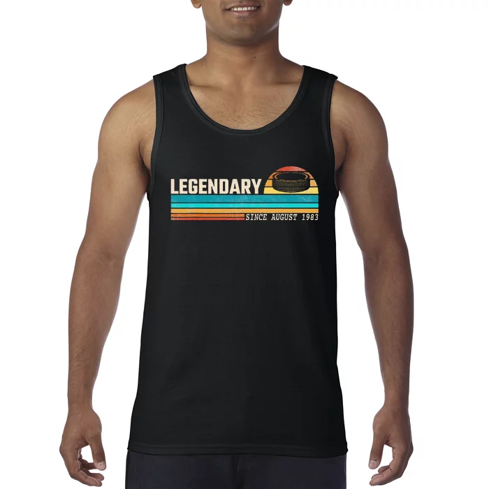 Hockey Player Legend Since August 1983 Birthday Tank Top