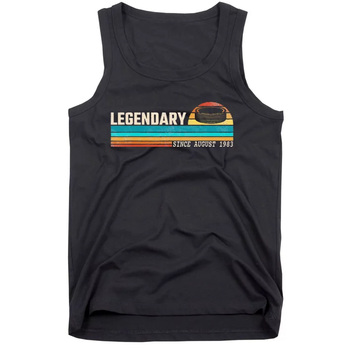 Hockey Player Legend Since August 1983 Birthday Tank Top