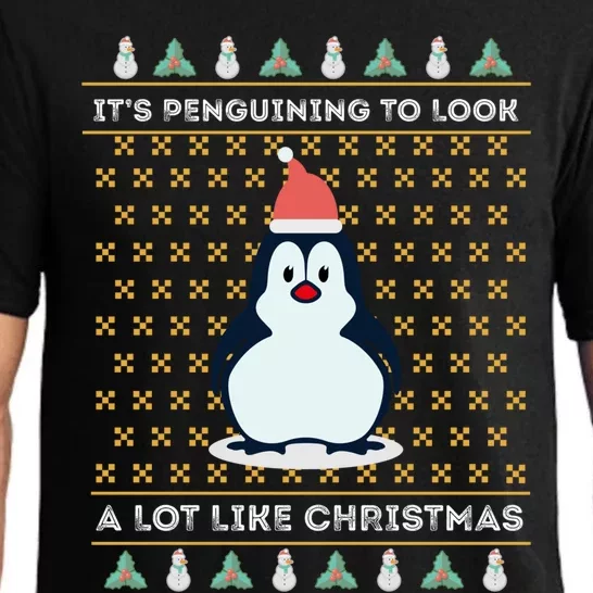 His Penguining Like Christmas Fun Penguin Christmas Gift Pajama Set