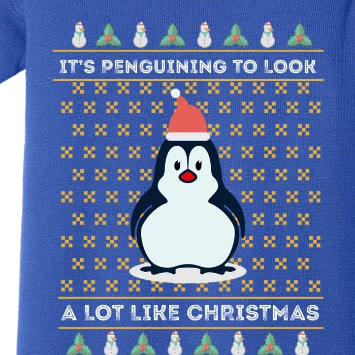 His Penguining Like Christmas Fun Penguin Christmas Gift Baby Bodysuit