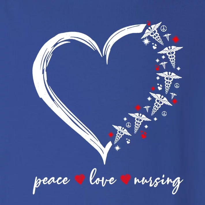 Heart Peace Love Nursing Funny Nurse Cool Gift Toddler Long Sleeve Shirt