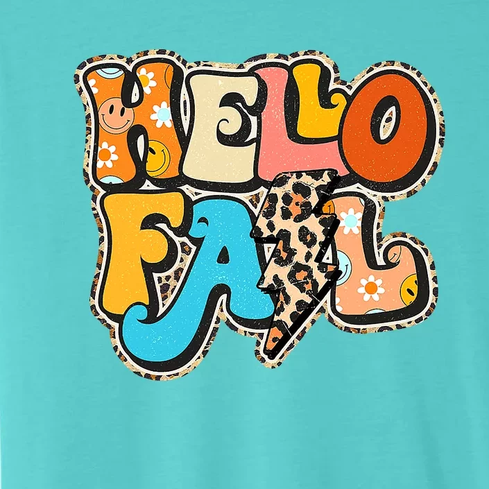 Hello Pumpkin Leopard Autumn Season Fall Vibes ChromaSoft Performance T-Shirt