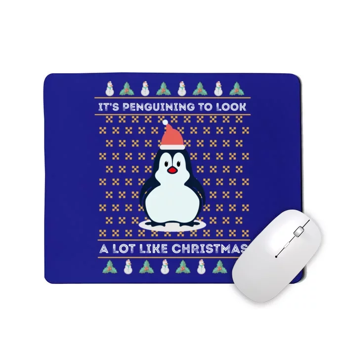 His Penguining Like Christmas Fun Penguin Christmas Gift Mousepad