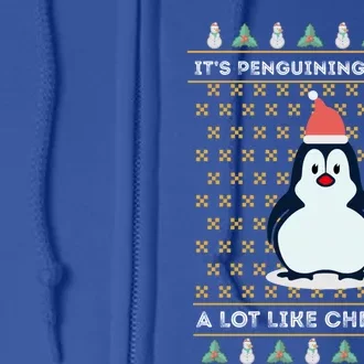 His Penguining Like Christmas Fun Penguin Christmas Gift Full Zip Hoodie