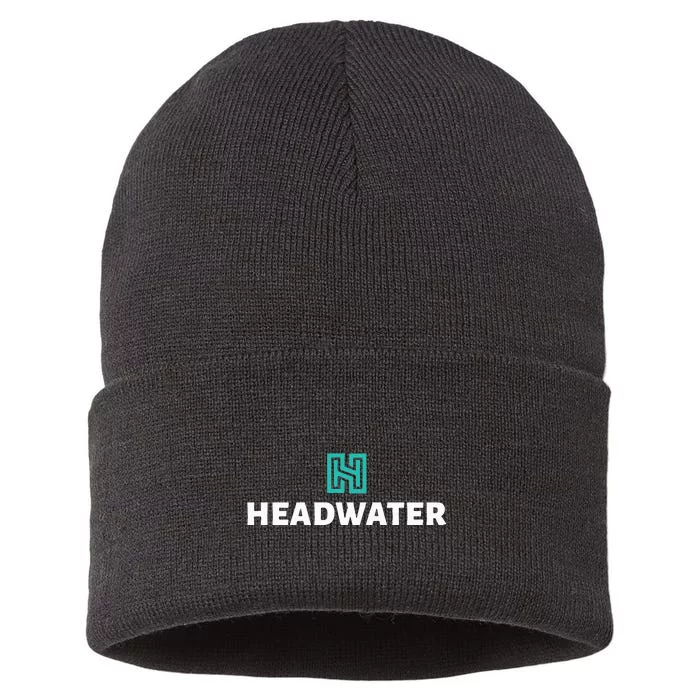 Headwater Properties Logo Wear Sustainable Knit Beanie