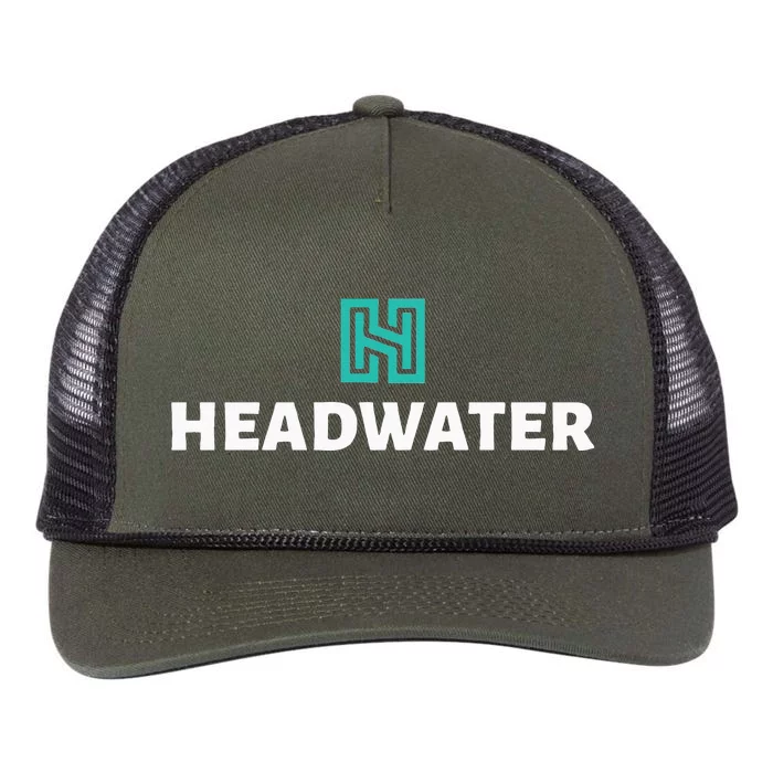 Headwater Properties Logo Wear Retro Rope Trucker Hat Cap