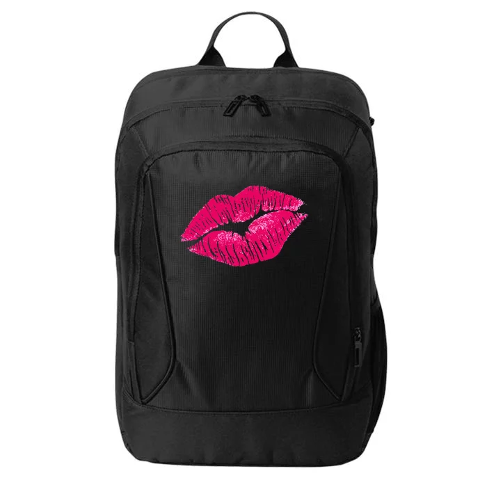 Hot Pink Lips Neon 80s Lipstick Party City Backpack