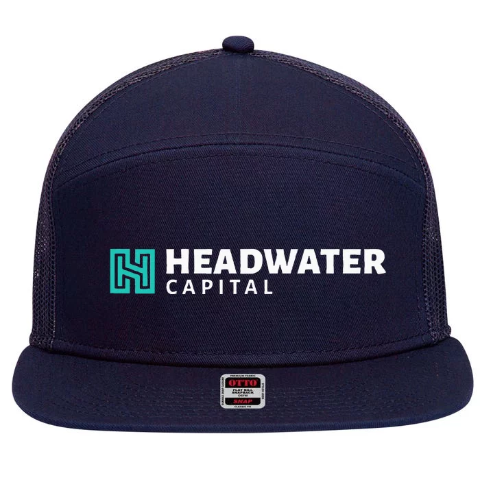 Headwater Properties Logo Wear 7 Panel Mesh Trucker Snapback Hat