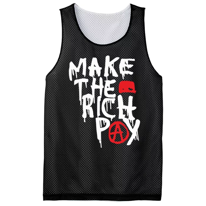 Hasan Piker Make The Rich Pay Mesh Reversible Basketball Jersey Tank