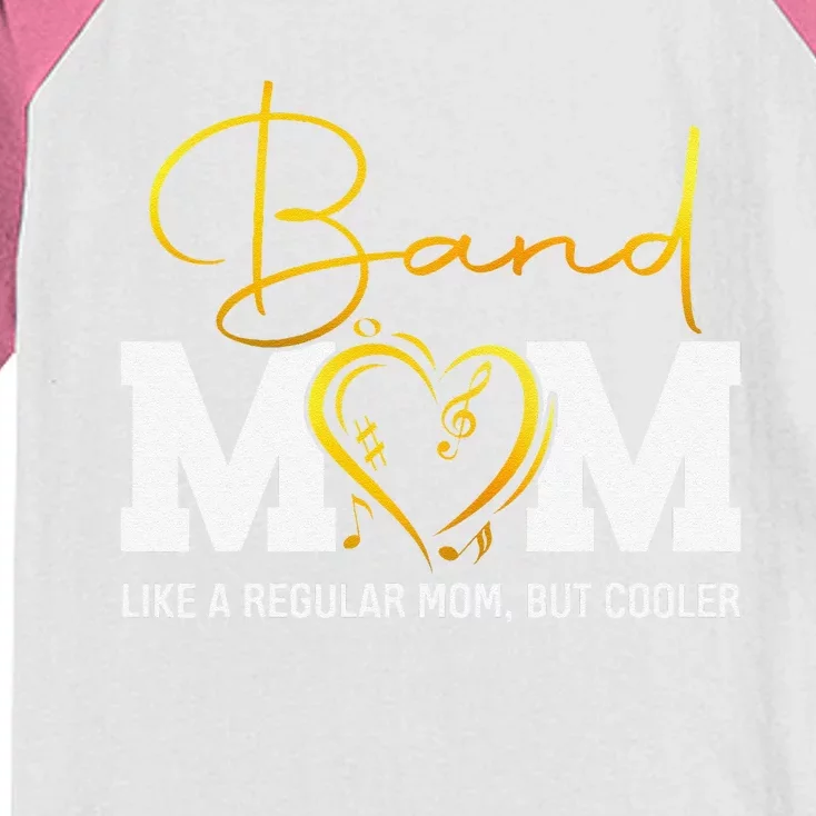 Heart Proud Marching Band Mom Like A Regular Mom But Cooler Kids Colorblock Raglan Jersey