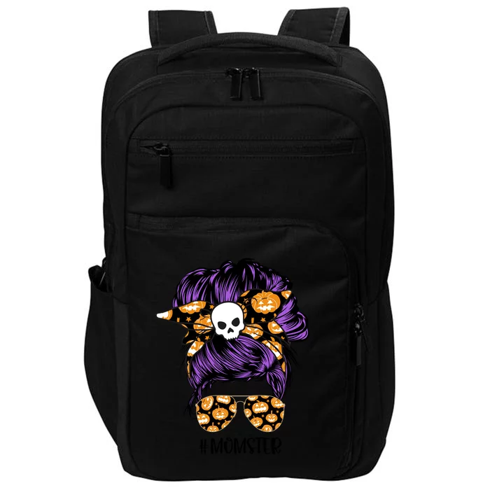 Halloween Pumpkin Momster Mom Impact Tech Backpack