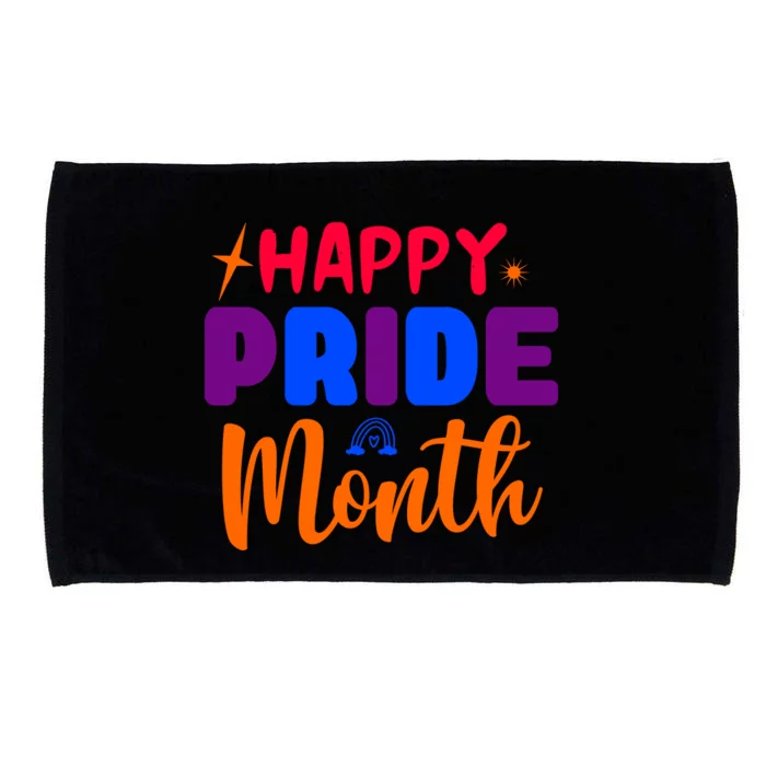 Happy Pride Month Celebration Microfiber Hand Towel