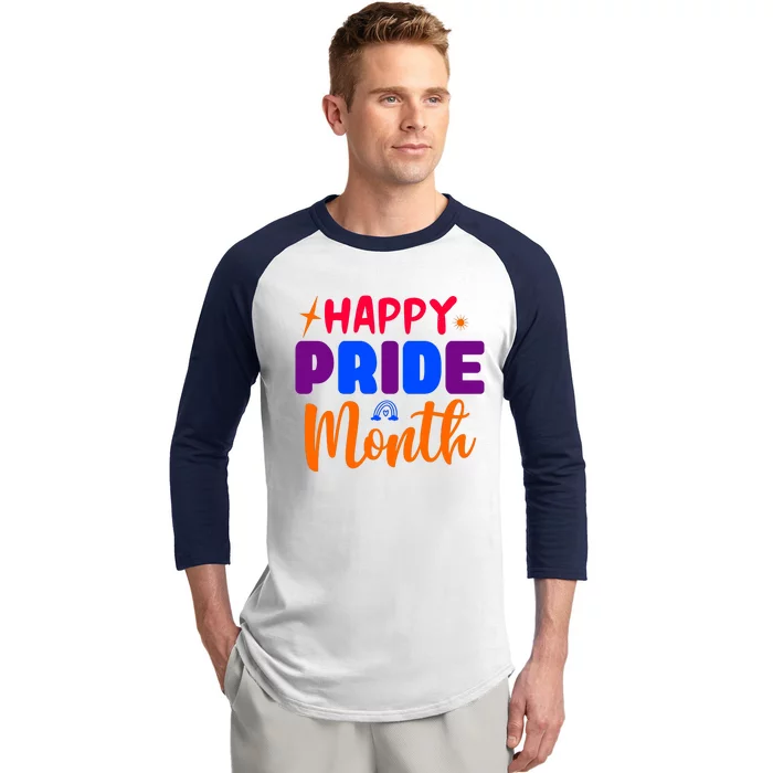 Happy Pride Month Celebration Baseball Sleeve Shirt