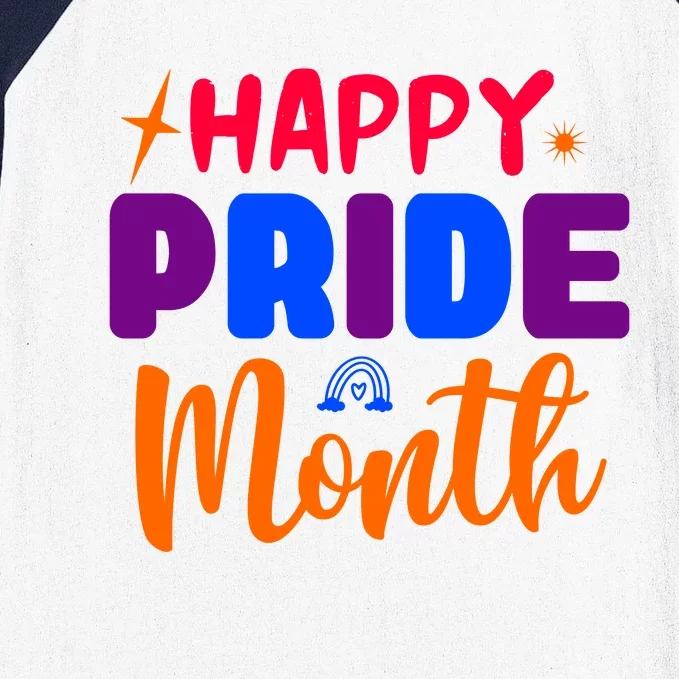 Happy Pride Month Celebration Baseball Sleeve Shirt