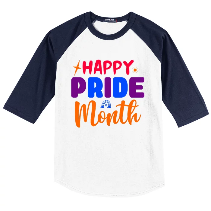 Happy Pride Month Celebration Baseball Sleeve Shirt