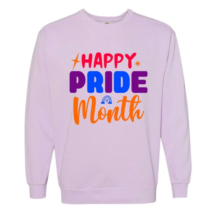 Happy Pride Month Celebration Garment-Dyed Sweatshirt