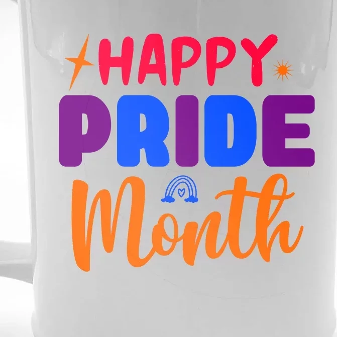 Happy Pride Month Celebration Front & Back Beer Stein