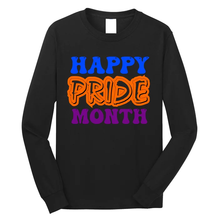 Happy Pride Month Celebration Long Sleeve Shirt