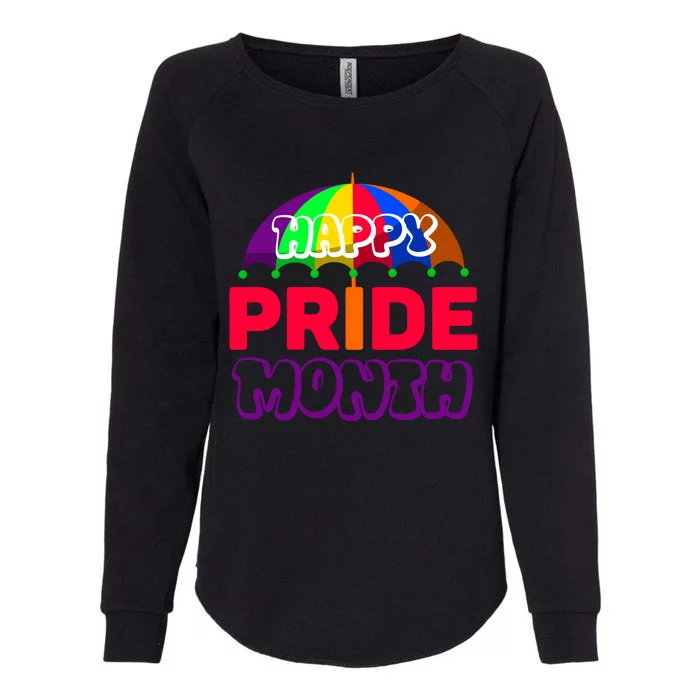 Happy Pride Month Celebration Womens California Wash Sweatshirt