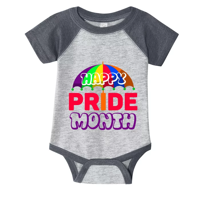 Happy Pride Month Celebration Infant Baby Jersey Bodysuit