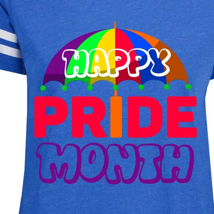 Happy Pride Month Celebration Enza Ladies Jersey Football T-Shirt