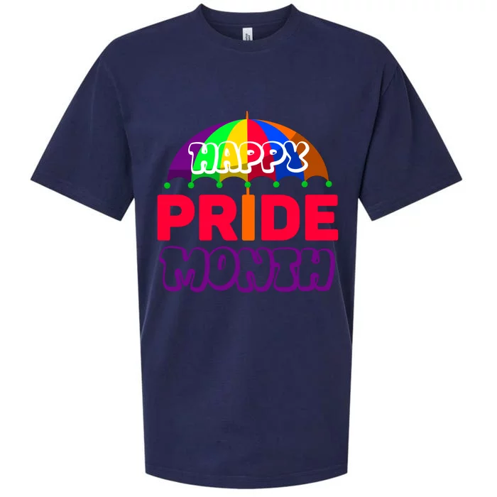 Happy Pride Month Celebration Sueded Cloud Jersey T-Shirt